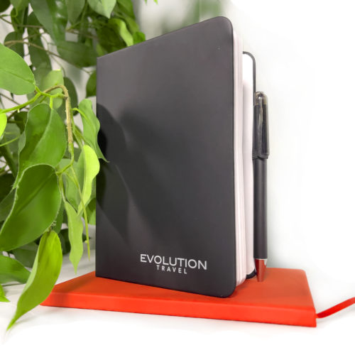 Black Evolution Small Bound Notebook