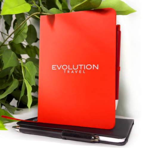 Red Evolution Small Bound Notebook