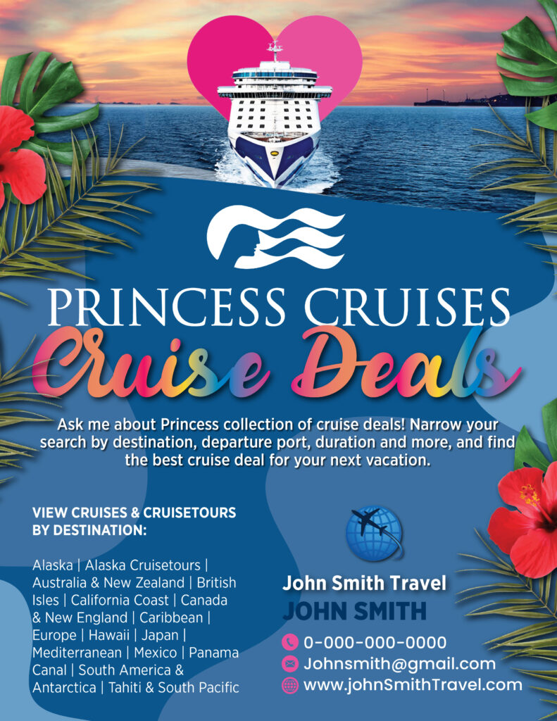 Princess Cruises Flyer (Cruise Deals) Archer Evolution Travel Shop